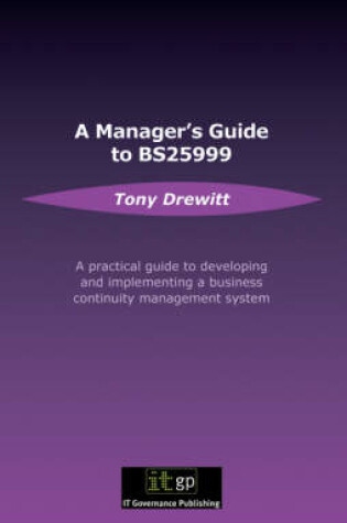 Cover of Manager's Guide to BS25999