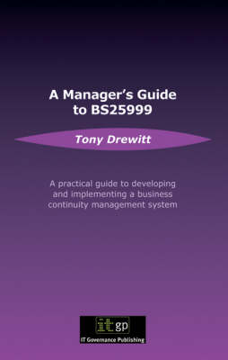 Book cover for Manager's Guide to BS25999