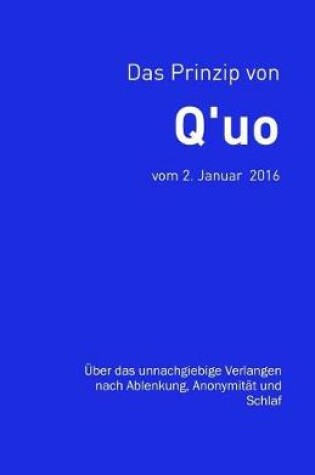 Cover of Das Prinzip von Q'uo (2. Januar 2016)