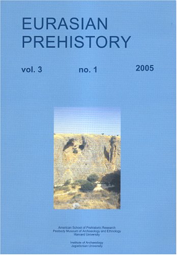 Book cover for Eurasian Prehistory vol 3.1