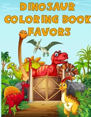 Book cover for Dinosaur Coloring Book Favors