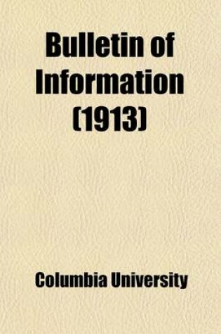 Cover of Bulletin of Information