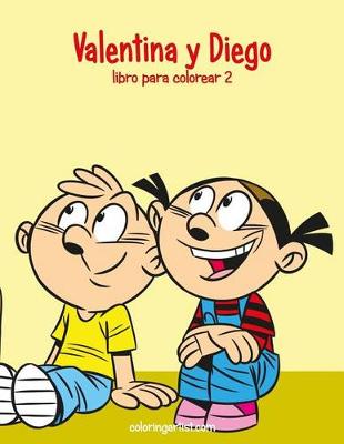 Cover of Valentina y Diego libro para colorear 2