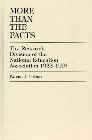 Cover of More Than The Facts