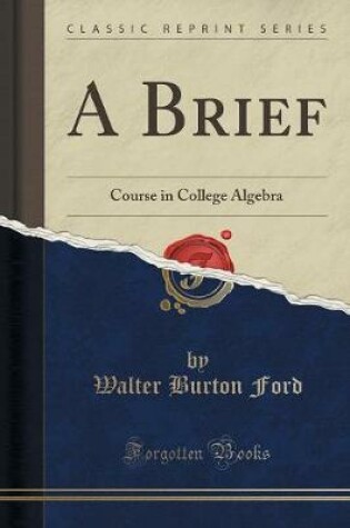 Cover of A Brief