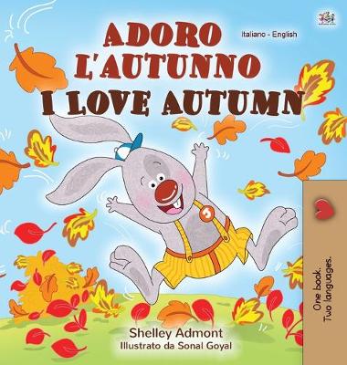 Book cover for I Love Autumn (Italian English Bilingual Children's Book)