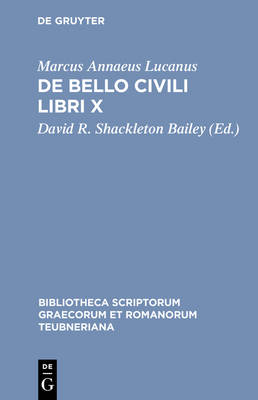 Book cover for De Bello Civili Libri X CB