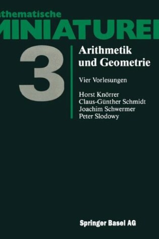 Cover of Schwermer Et Al Arithmetik Und Geometrie