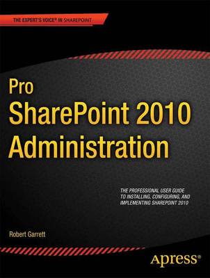 Cover of Pro Sharepoint 2010 Administration