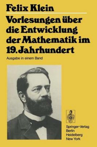 Cover of Vorlesungen Uber Entwicklung Der Mathematik in 19 J