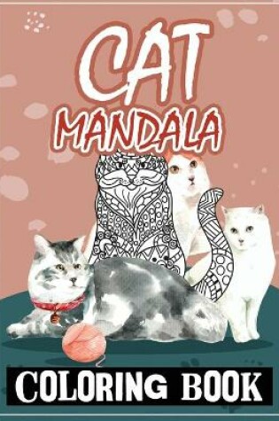 Cover of Cat Mandala Coloring Book