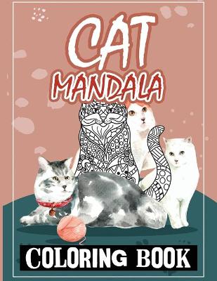 Book cover for Cat Mandala Coloring Book