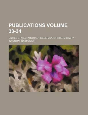 Book cover for Publications Volume 33-34