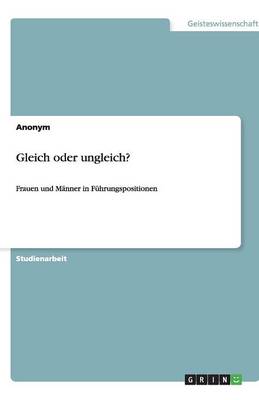 Book cover for Gleich oder ungleich?