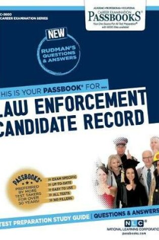 Cover of Law Enforcement Candidate Record (C-3600)