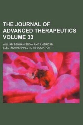 Cover of The Journal of Advanced Therapeutics Volume 33