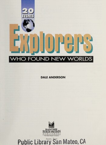 Book cover for 20 EVENTS:20 EXPLORERS