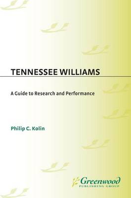 Book cover for Tennessee Williams