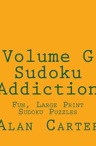 Cover of Volume G Sudoku Addiction