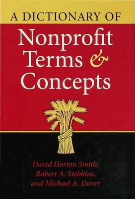 Book cover for A Dictionary of Nonprofit Terms and Concepts