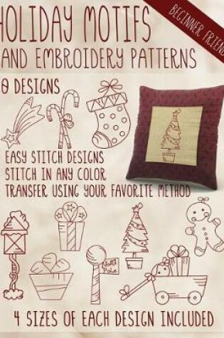 Cover of Holiday Motifs Hand Embroidery Patterns