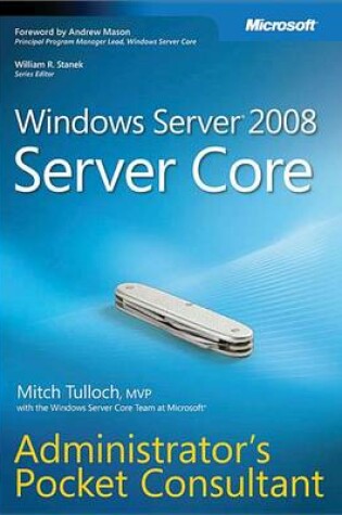 Cover of Windows Server(r) 2008 Server Core Administrator's Pocket Consultant