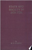 Book cover for State and Society in Dar Fur