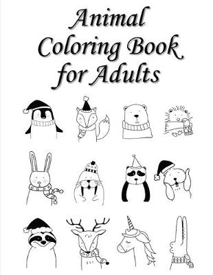 Book cover for Animal Coloring Book for Adults