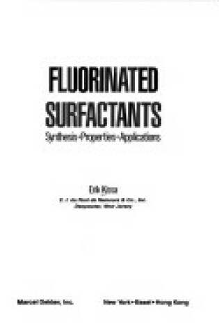 Cover of Fluorinated Surfactants