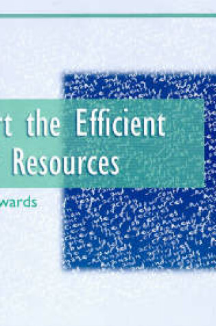 Cover of Support the Efficient Use of Resources