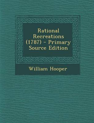 Book cover for Rational Recreations (1787)