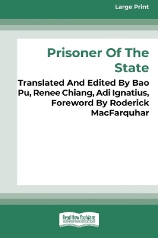 Cover of Prisoner of the State