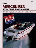 Book cover for Clymer Mercruiser Stern Drive Shop Manual, 1998-2001