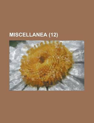 Book cover for Miscellanea (12)