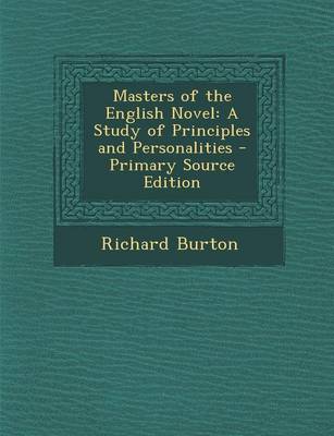 Book cover for Masters of the English Novel