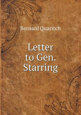 Book cover for Letter to Gen. Starring