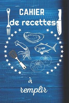 Cover of Cahier de recettes a remplir