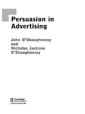 Book cover for Persuasion in Advertising