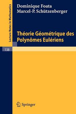 Book cover for Theorie Geometrique Des Polynomes Euleriens