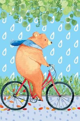 Cover of Journal Notebook Bear Riding Bicycle