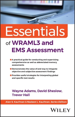 Cover of Essentials of WRAML3 and EMS Assessment