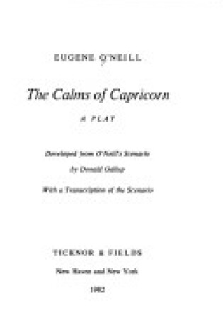 Cover of The Calms of Capricorn