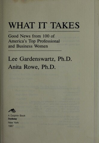 Book cover for What It Takes