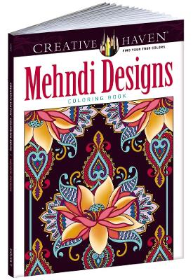 Book cover for Creative Haven Mehndi Designs Collection Coloring Book