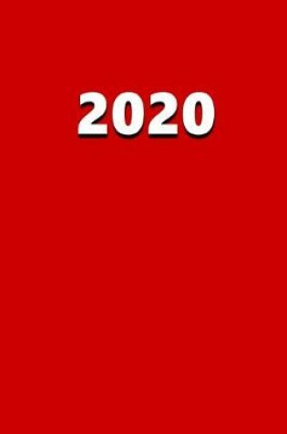 Cover of 2020 Daily Planner 2020 Red Color 384 Pages