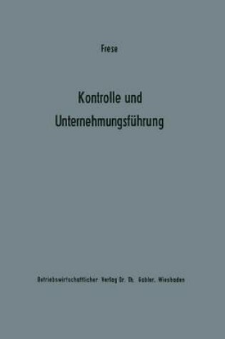 Cover of Kontrolle und Unternehmungsführung