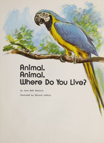 Book cover for Animal, Animal, Where Do You Live?