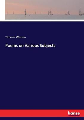 Book cover for Poems on Various Subjects