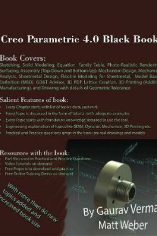 Cover of Creo Parametric 4.0 Black Book