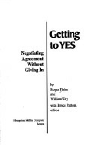 Cover of Getting to Yes (HB)